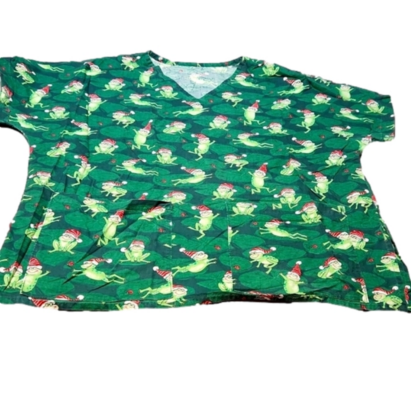 Tops - 𝅺christmas scrub top